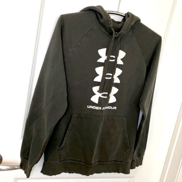 UNDER ARMOUR | Women’s UNDER ARMOUR Olive Green Pullover Hooded Sweatshirt - Picture 8 of 8